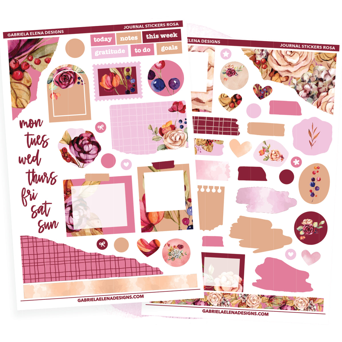 Pink Sugar Journaling Kit- Stickers for planners and journals – A Glittery  Life Plans