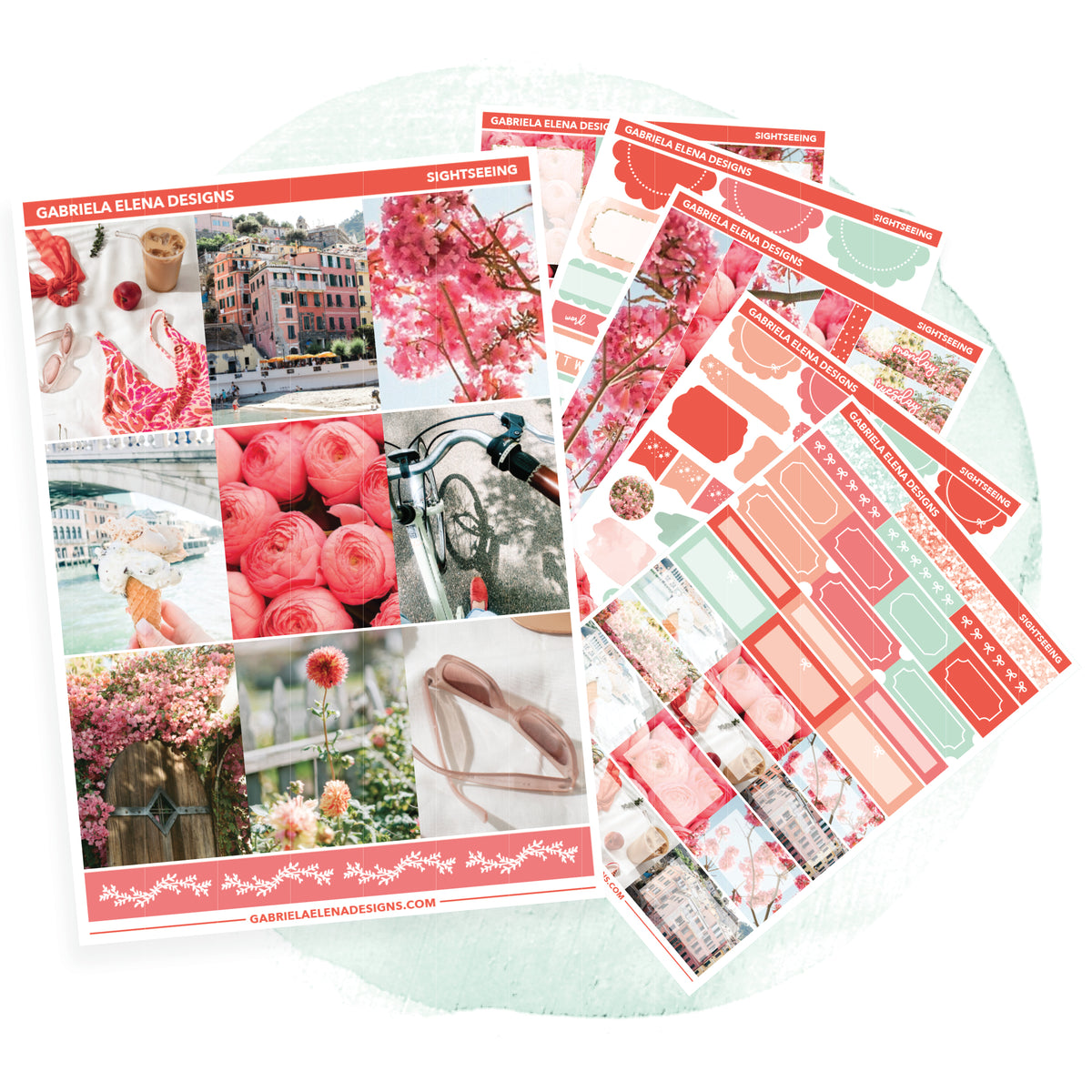 Sightseeing // Deluxe Sticker Kit / FOIL Gabriela Elena Designs